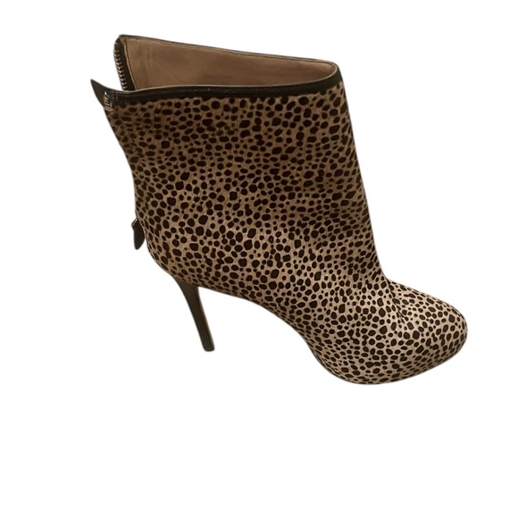 Ann Taylor cheetah/leopard caramel platform cowhide platform booties size 8.5 - Picture 5 of 7